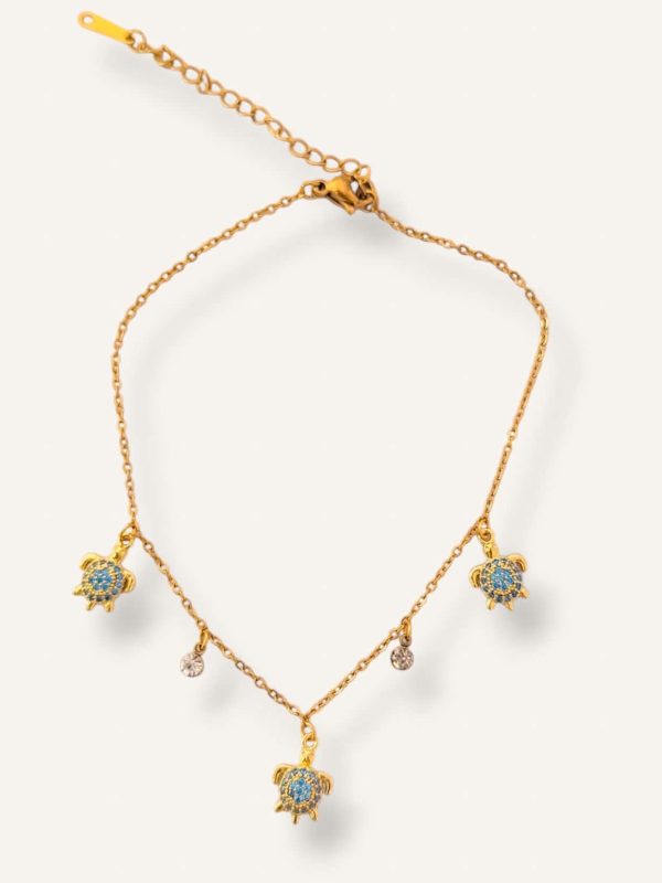 GOLD TURTLE ANKLET